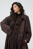 Espresso Belted Trench Coat