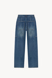 Sculpted Barrel-Leg Jeans