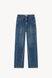 Sculpted Barrel-Leg Jeans