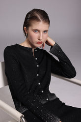 Starry Black Cardigan