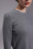 Starry grey long sleeve sweater