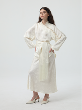 Handcrafted Tassel Jacquard Set Cream