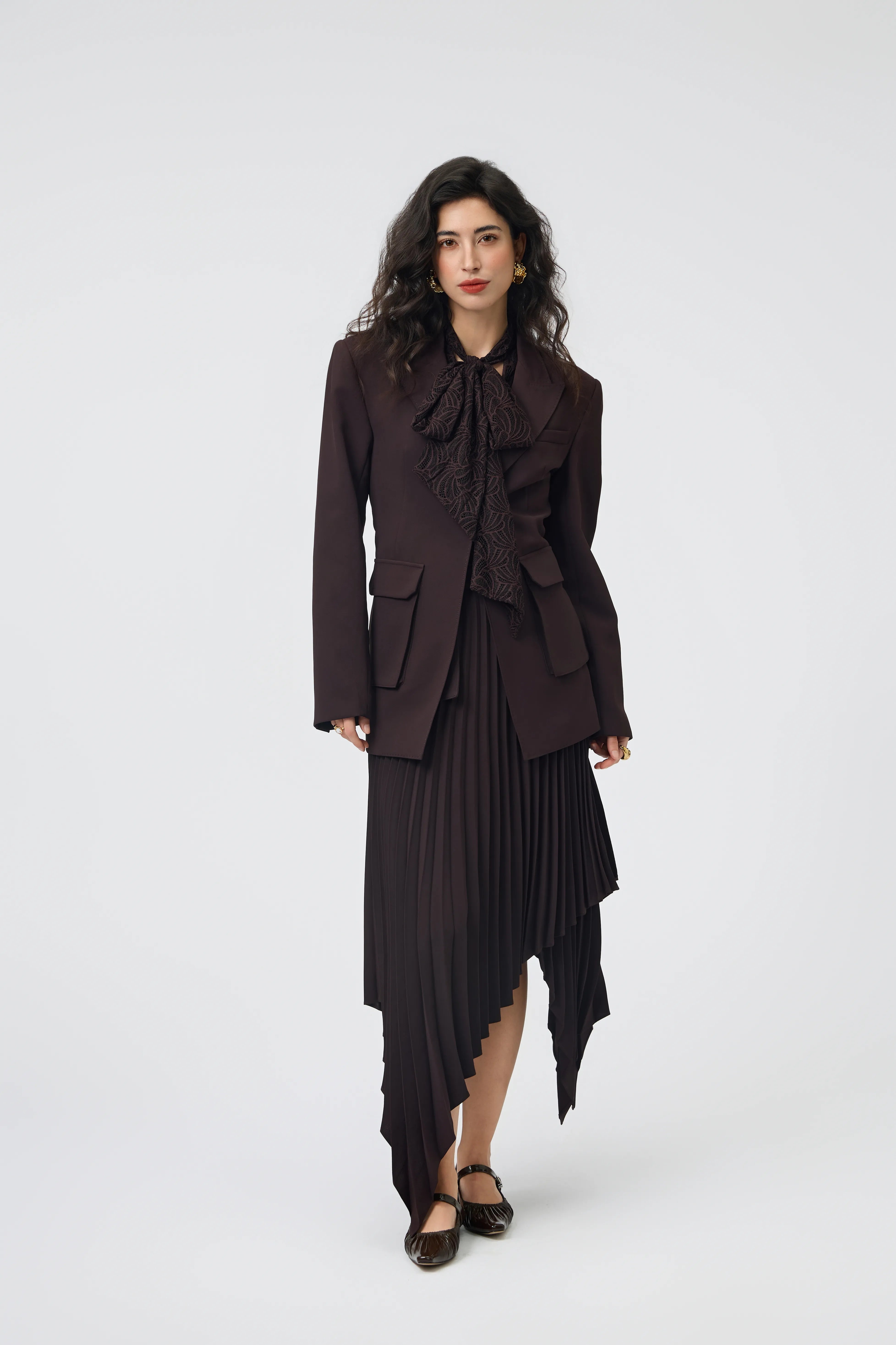 Espresso Lace Blazer