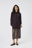 Espresso Lace Trim Shirt