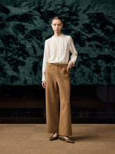 Blouse and Chinese Button Trousers