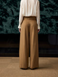 Blouse and Chinese Button Trousers
