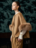 Fox fur cape