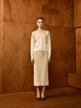 Stardust V-Neck Cardigan Set (Cardigan + Midi Skirt)