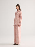 Pink Embroidery Blouse & trousers