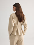 Waist-Cinched Lounge Jacket