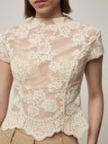 Nascent Vein Blouse and Layered Hem Trousers Set