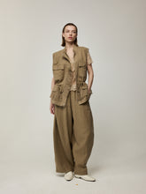 Mid-Length Tulle Ruffle Waistcoat and Trousers Set