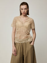 V-Neck Lace Blouse