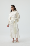 Handcrafted Tassel Jacquard Set Cream