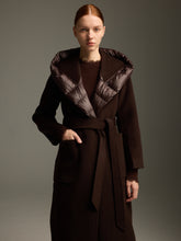 Wool Panel Down Coat