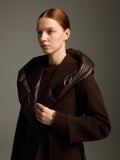 Wool Panel Down Coat