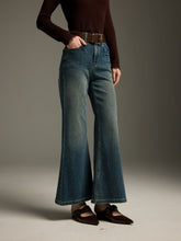 High-Waist Flared Denim Jeans