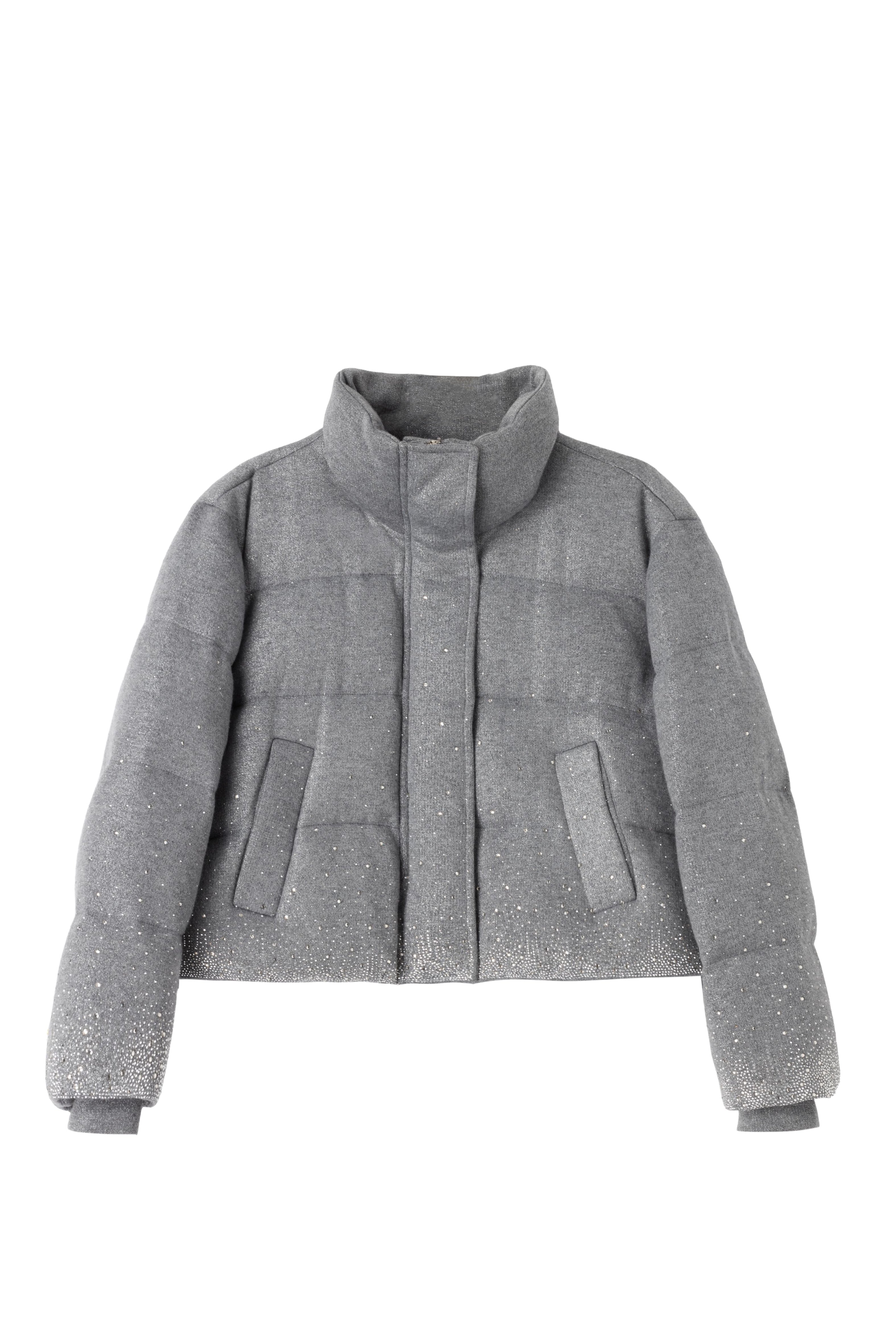 Starry grey down jacket