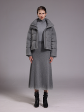 Starry grey down jacket