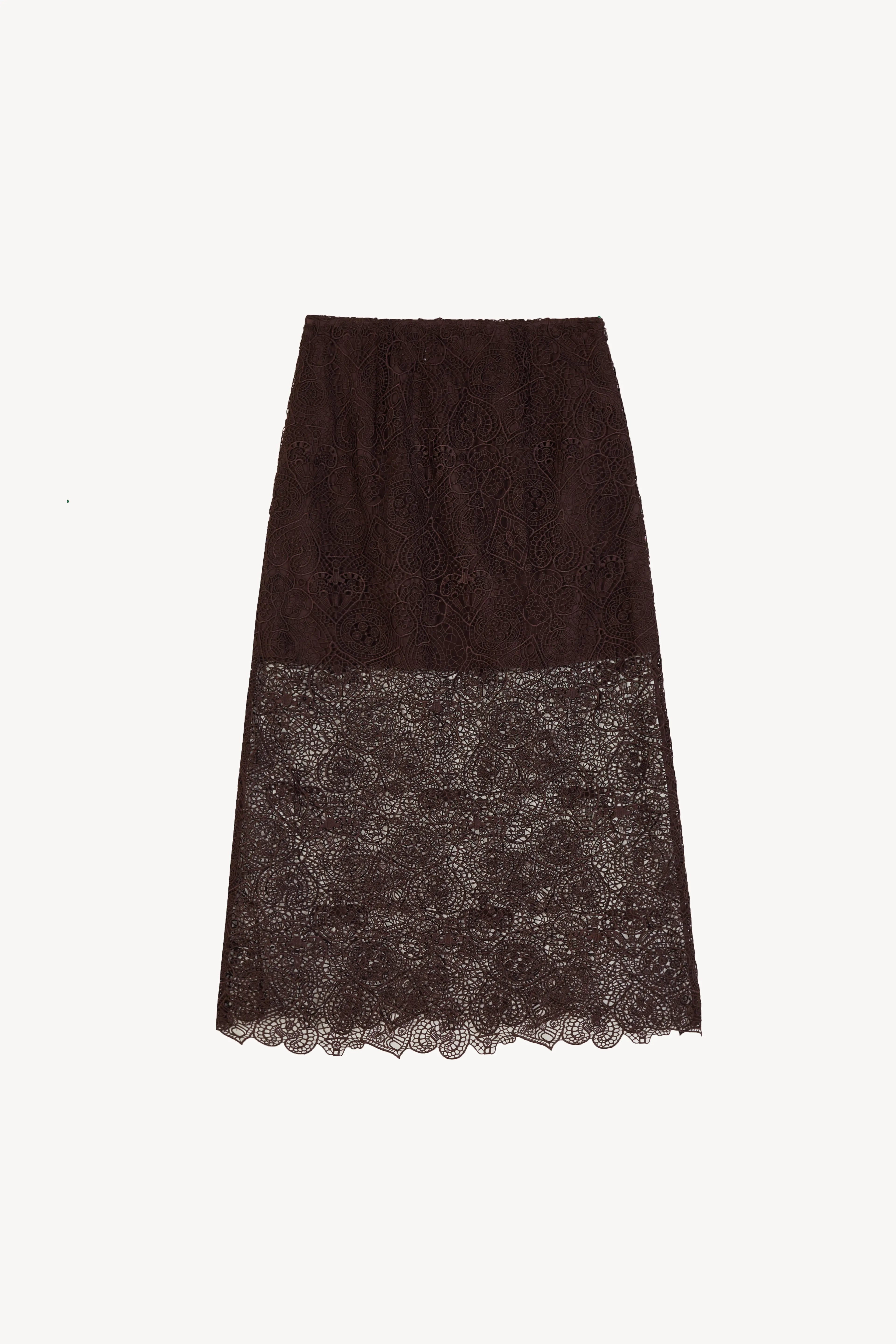Espresso Lace Skirt