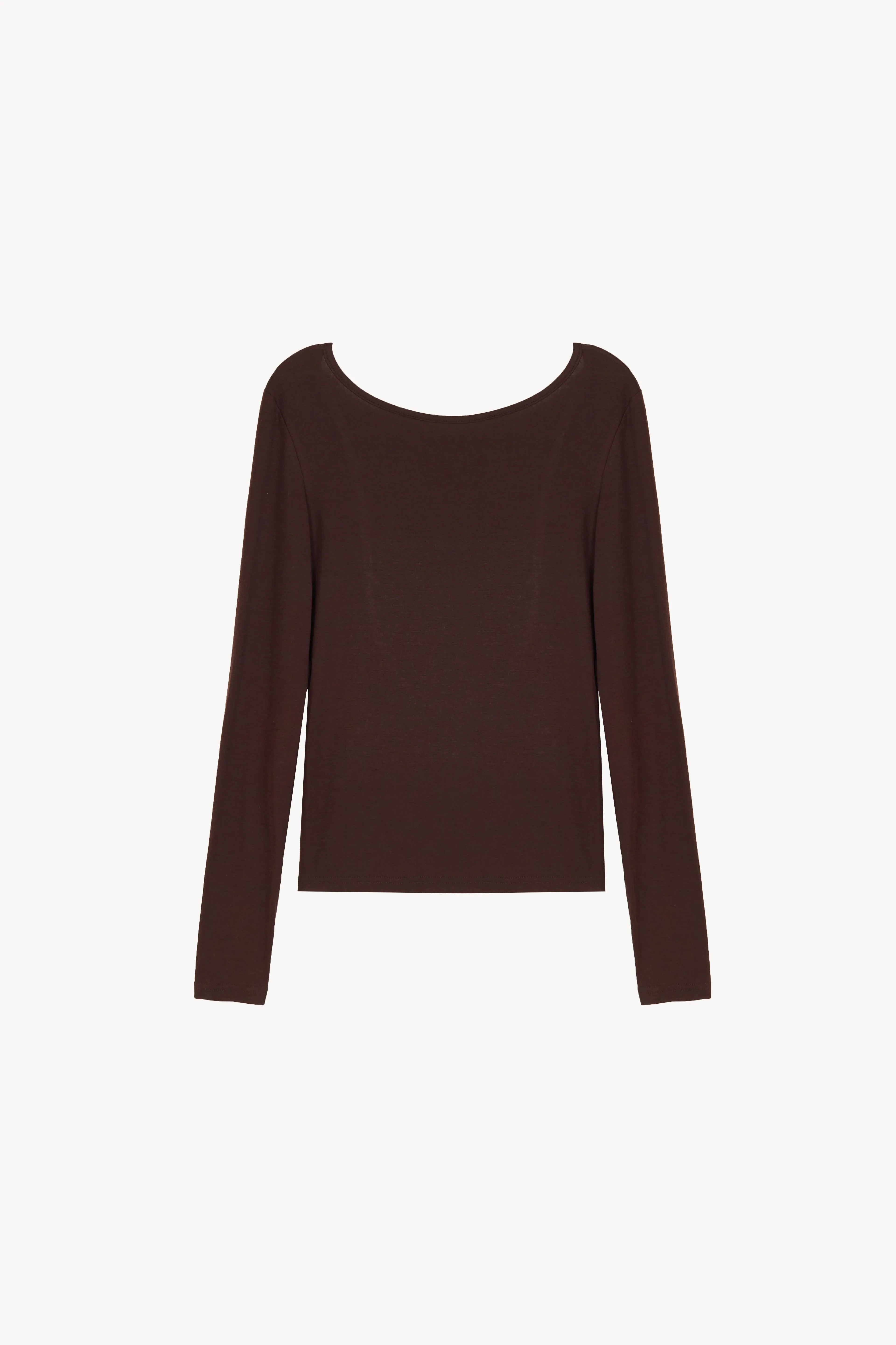 Espresso Draped-Back Top