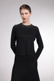 Starry black long sleeve sweater