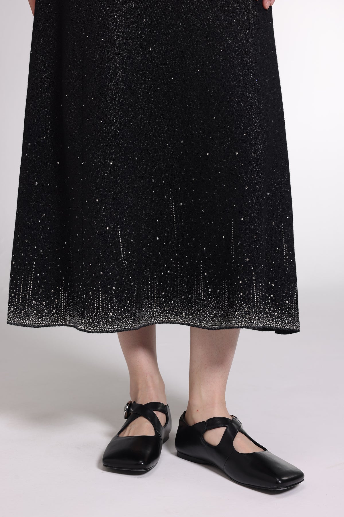 Starry black skirt