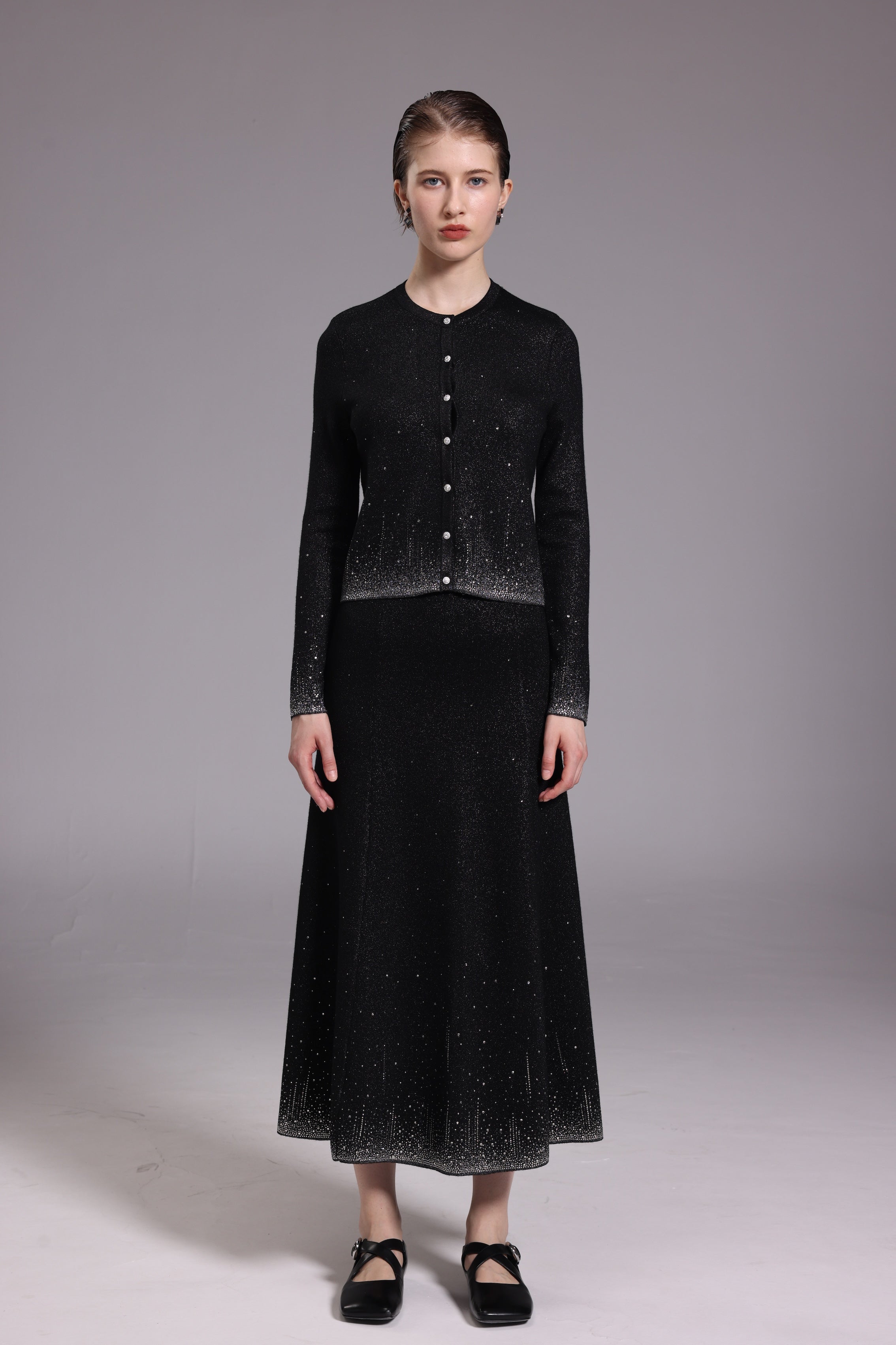Starry Black Cardigan