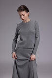 Starry grey long sleeve sweater