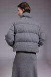 Starry grey down jacket