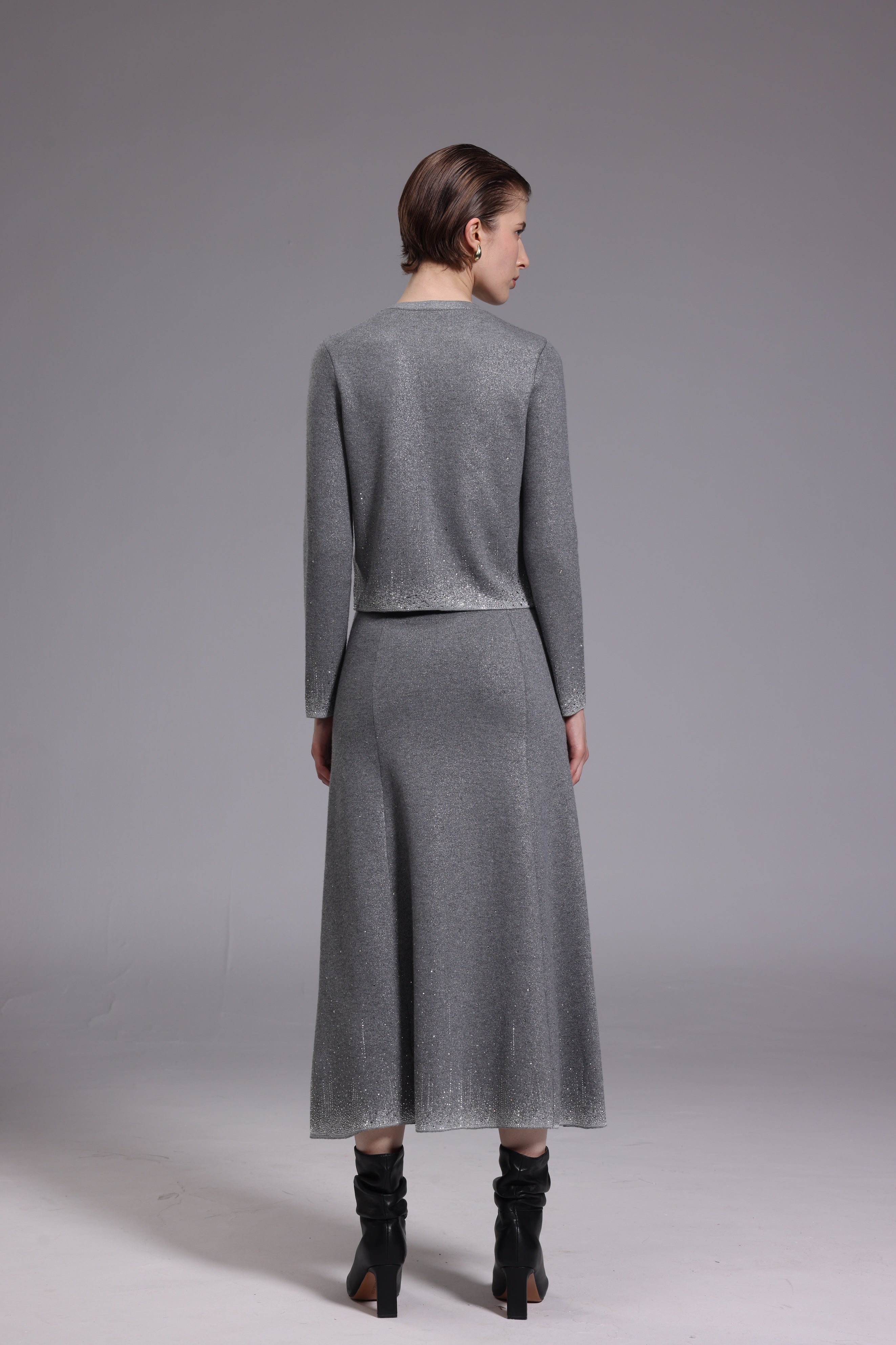 Starry grey cardigan