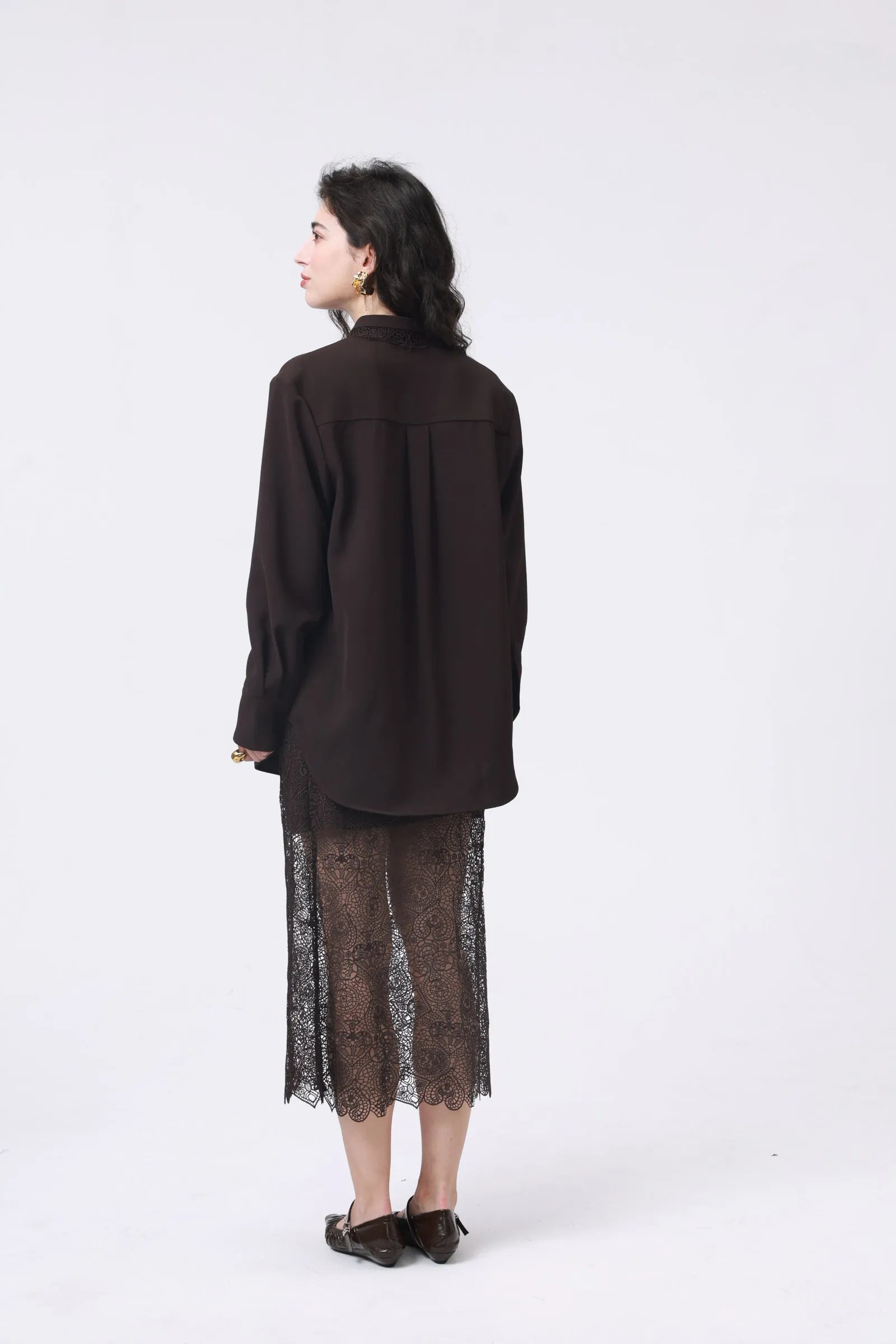 Espresso Lace Skirt