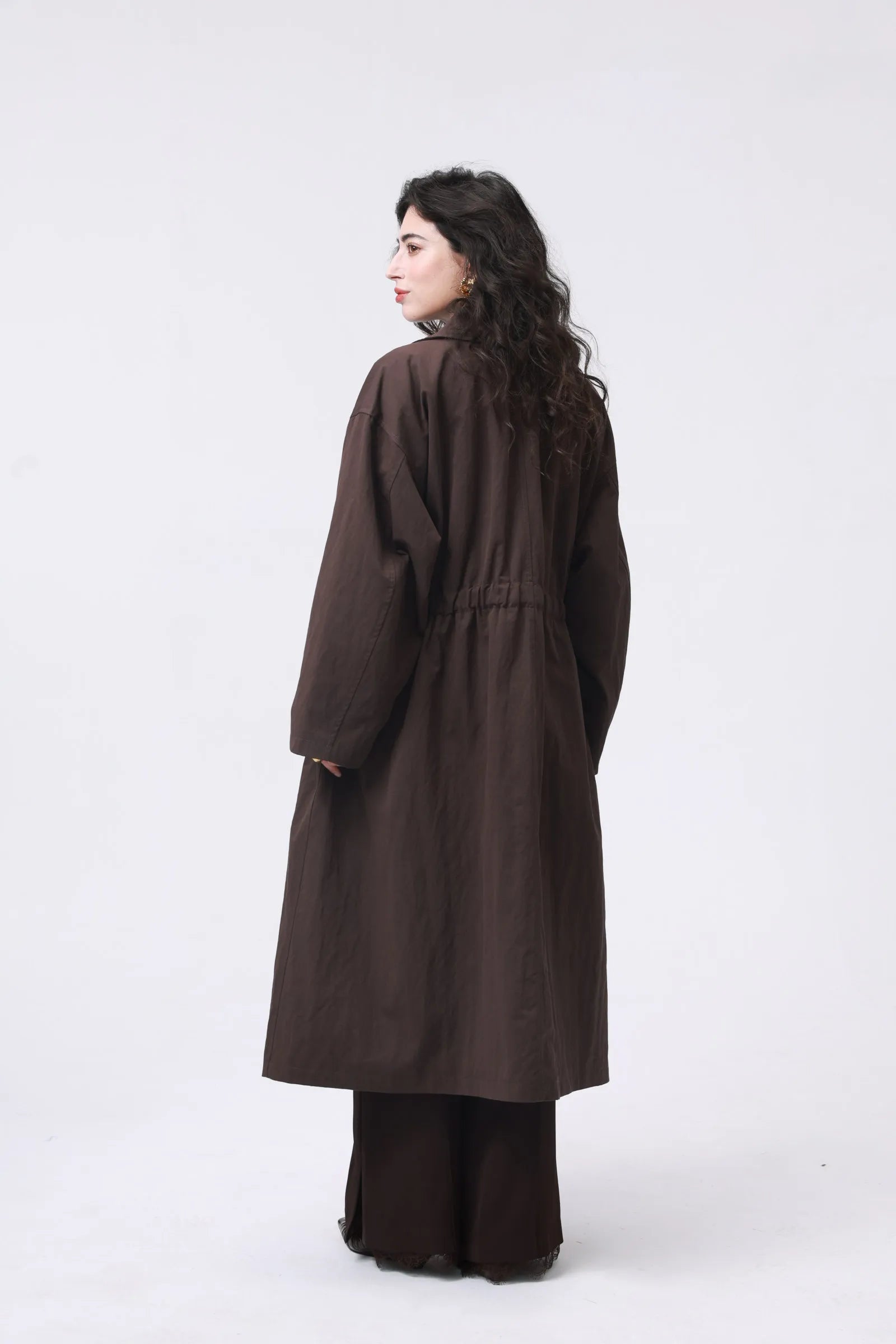 Espresso Belted Trench Coat