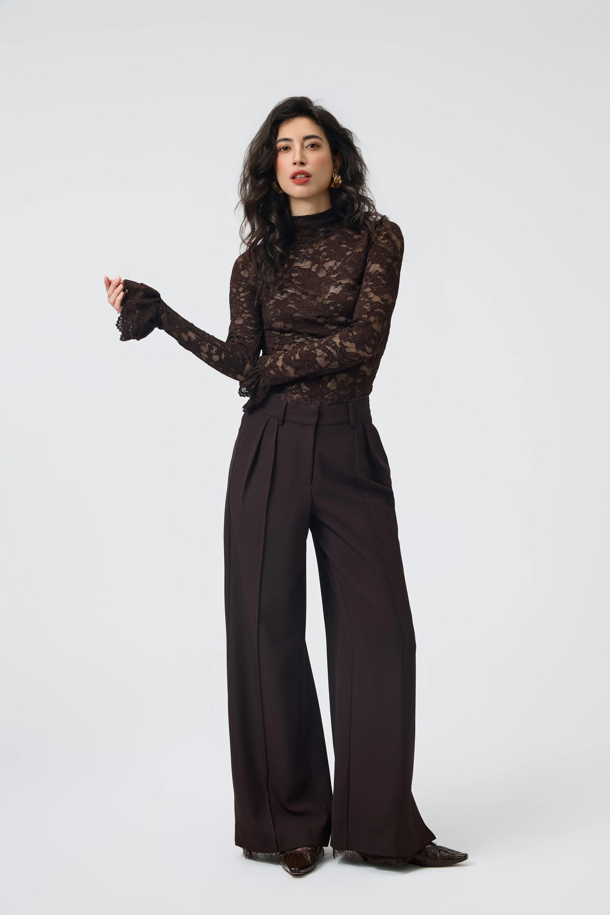 Espresso Lace Top