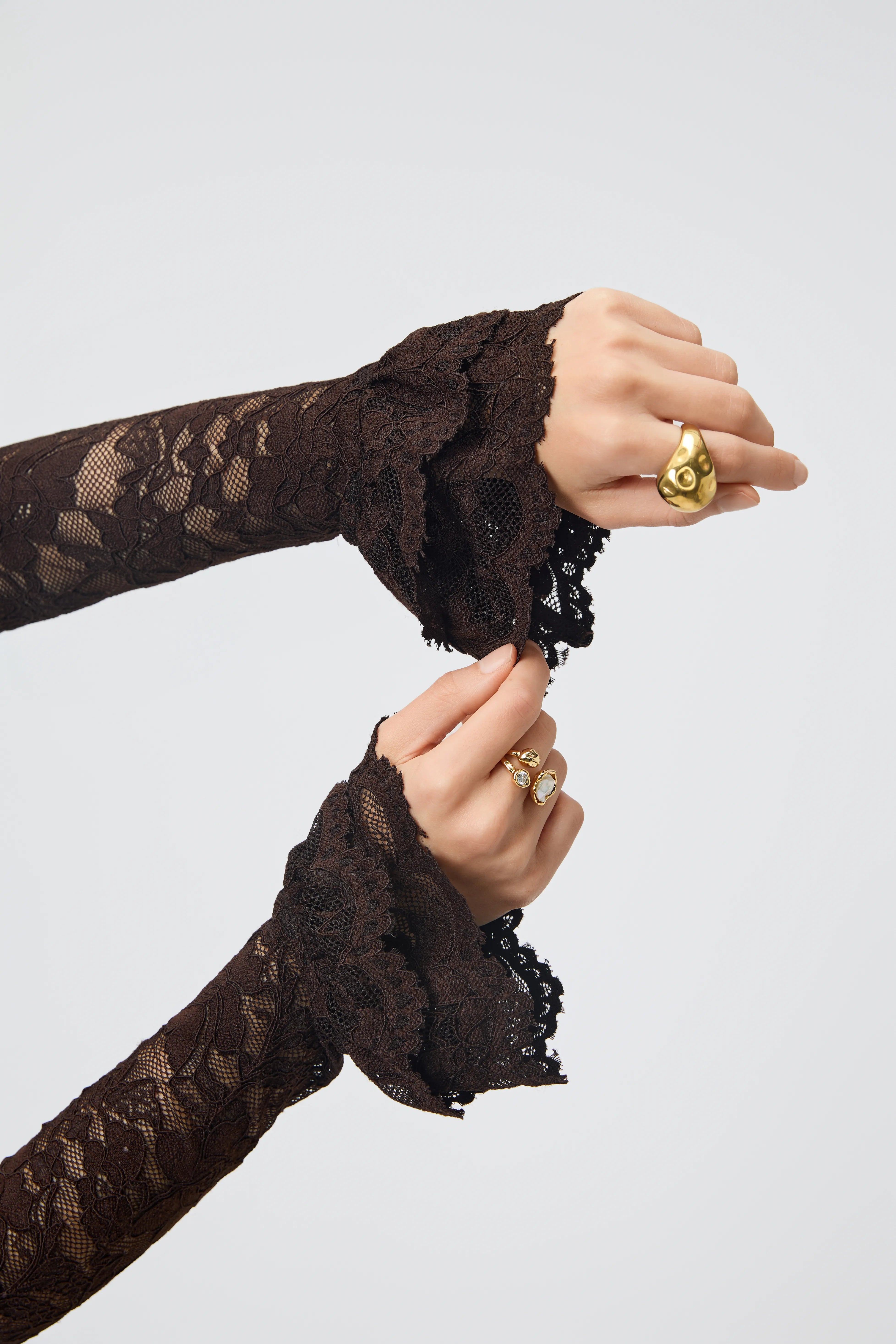 Espresso Lace Top