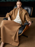 Wool Maxi A-Line Skirt