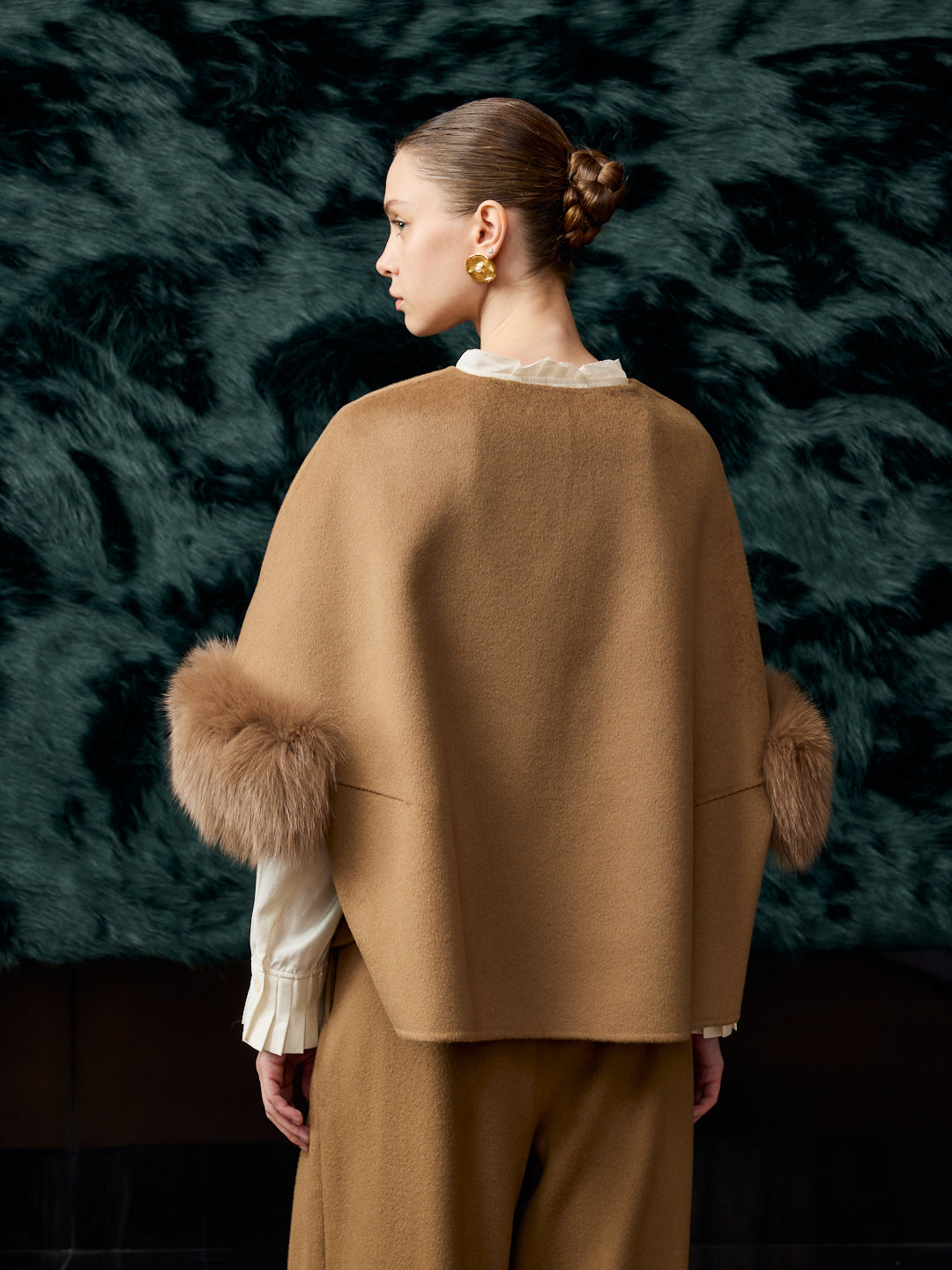 Fox fur cape
