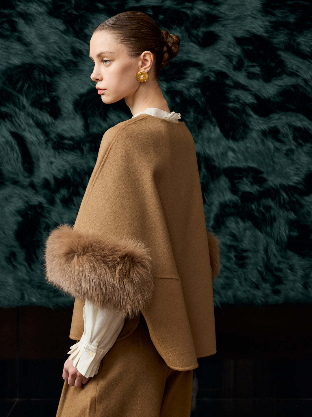 Fox fur cape