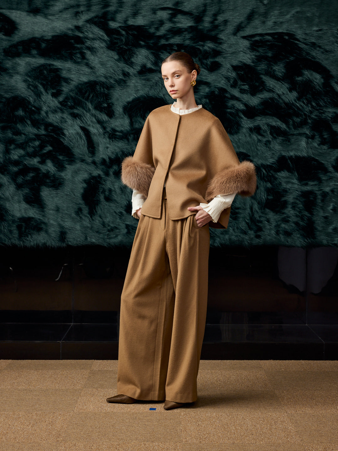 Fox fur cape