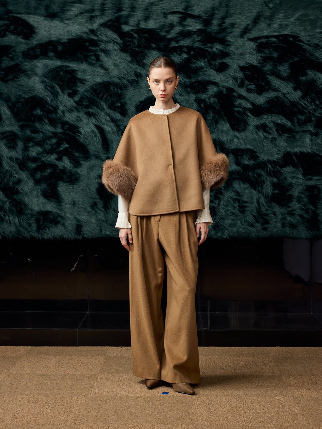 Fox fur cape