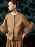 Fox fur cape