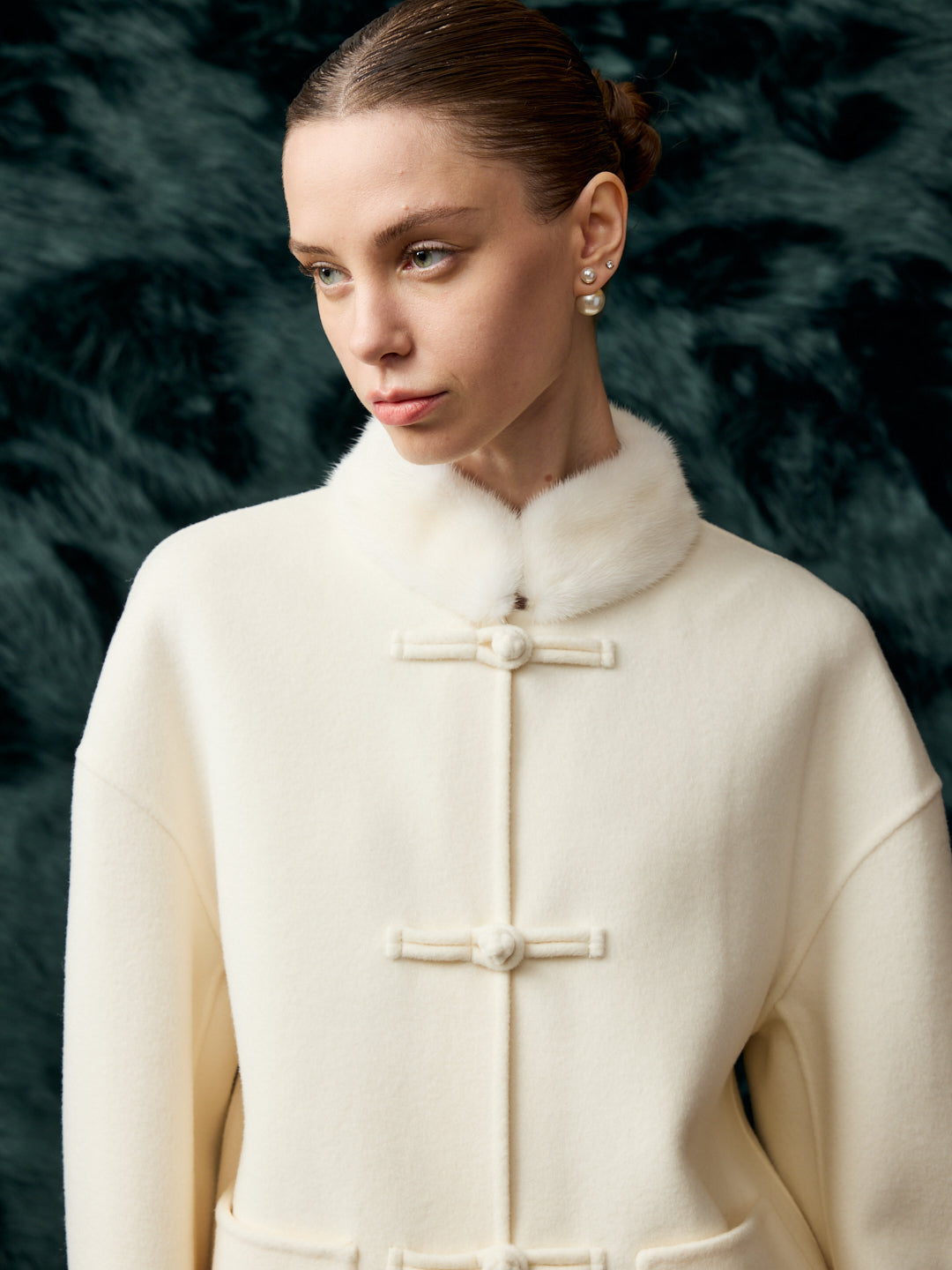 Mink Chinese button jacket
