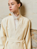 High Neck Silk Organza Blouse