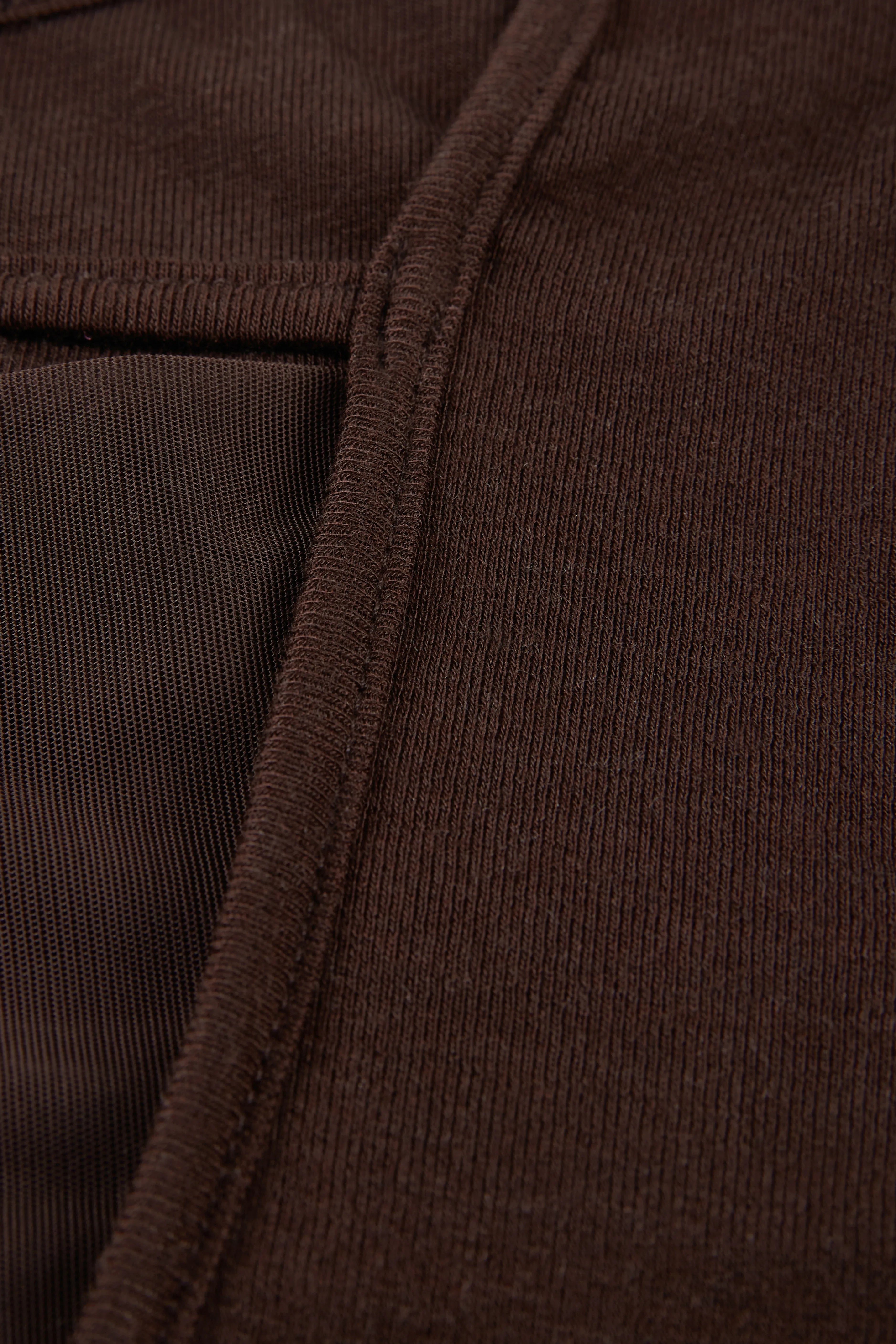 Espresso Draped-Back Top