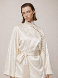 Handcrafted Tassel Jacquard Set Cream