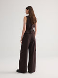 Exposed-Seam Cargo Trousers
