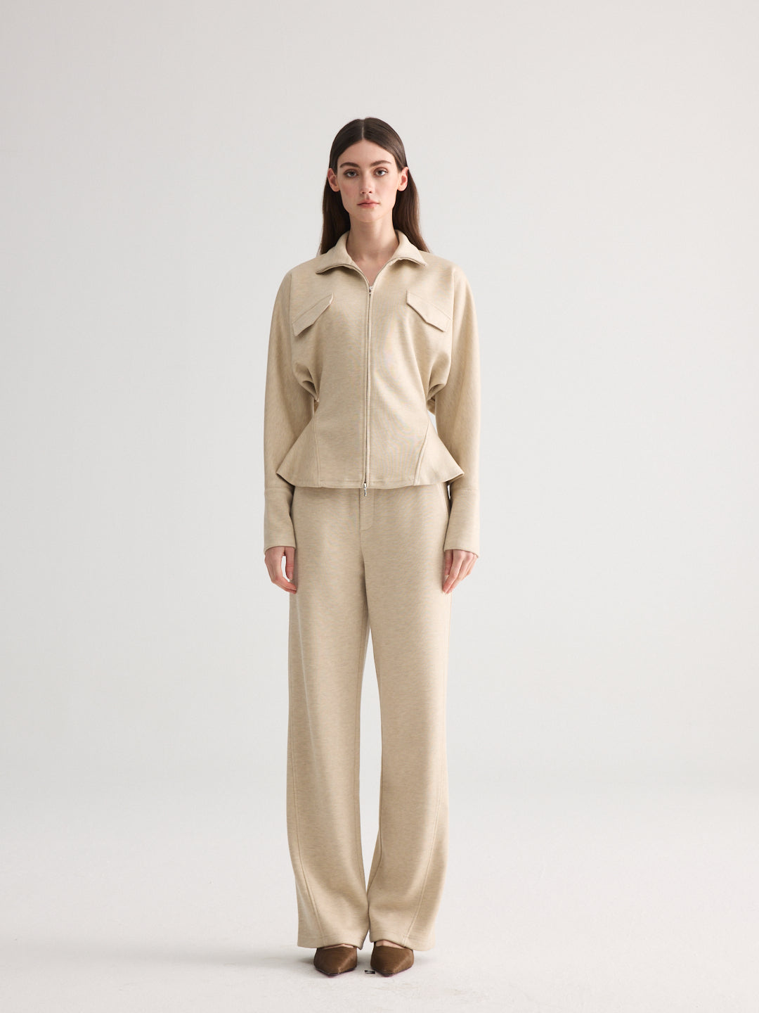 Waist-Cinched Lounge Jacket
