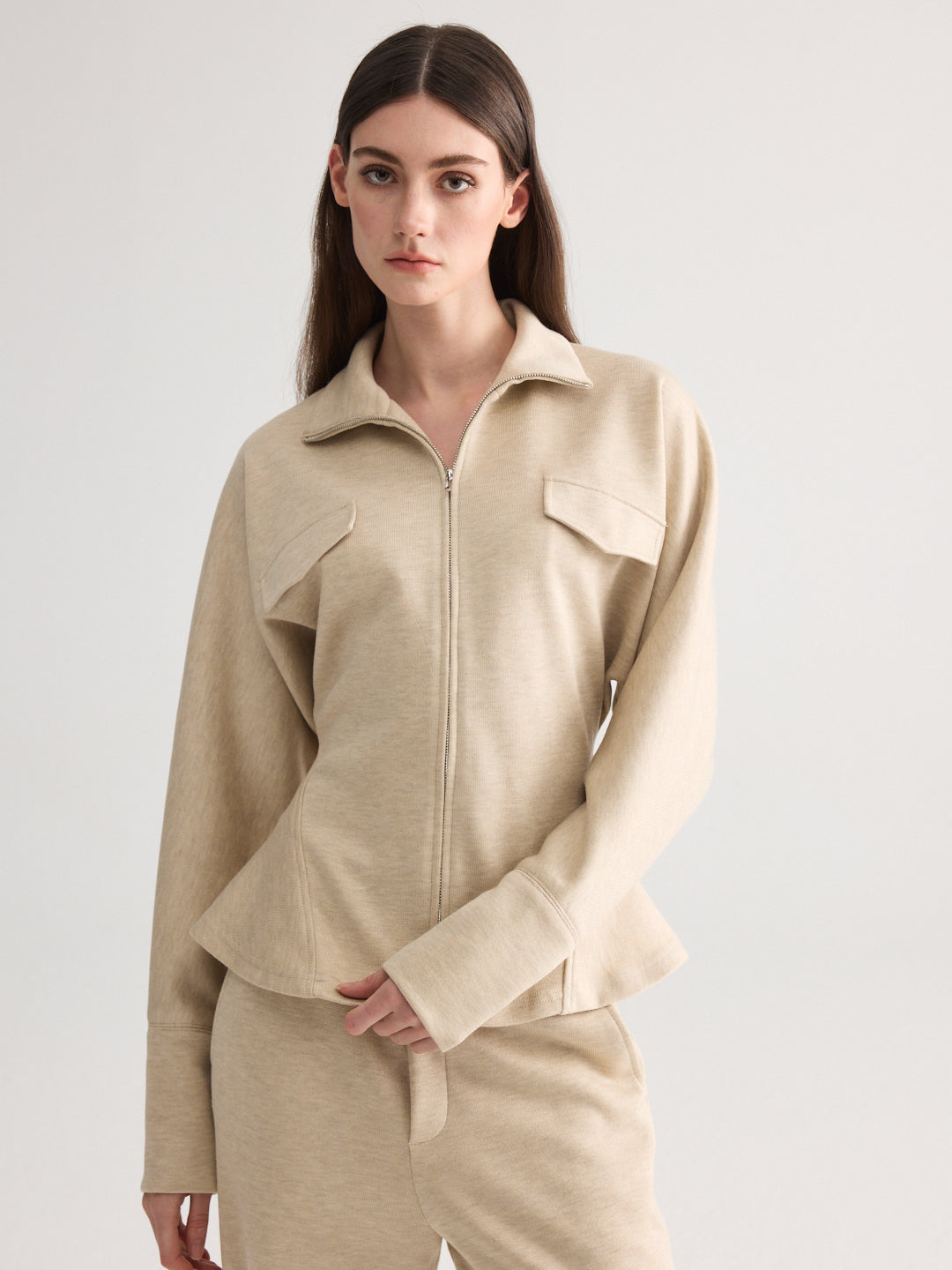 Waist-Cinched Lounge Jacket