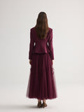 Rose Burgundy Skirt