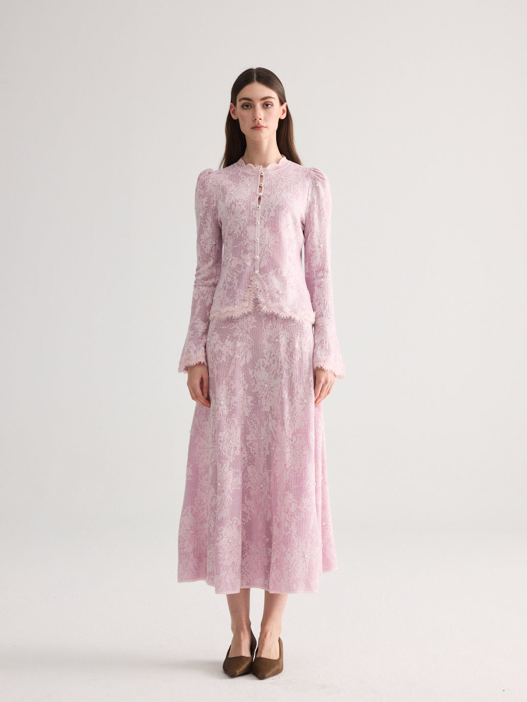 Aura Crystal-Embellished Knit Set